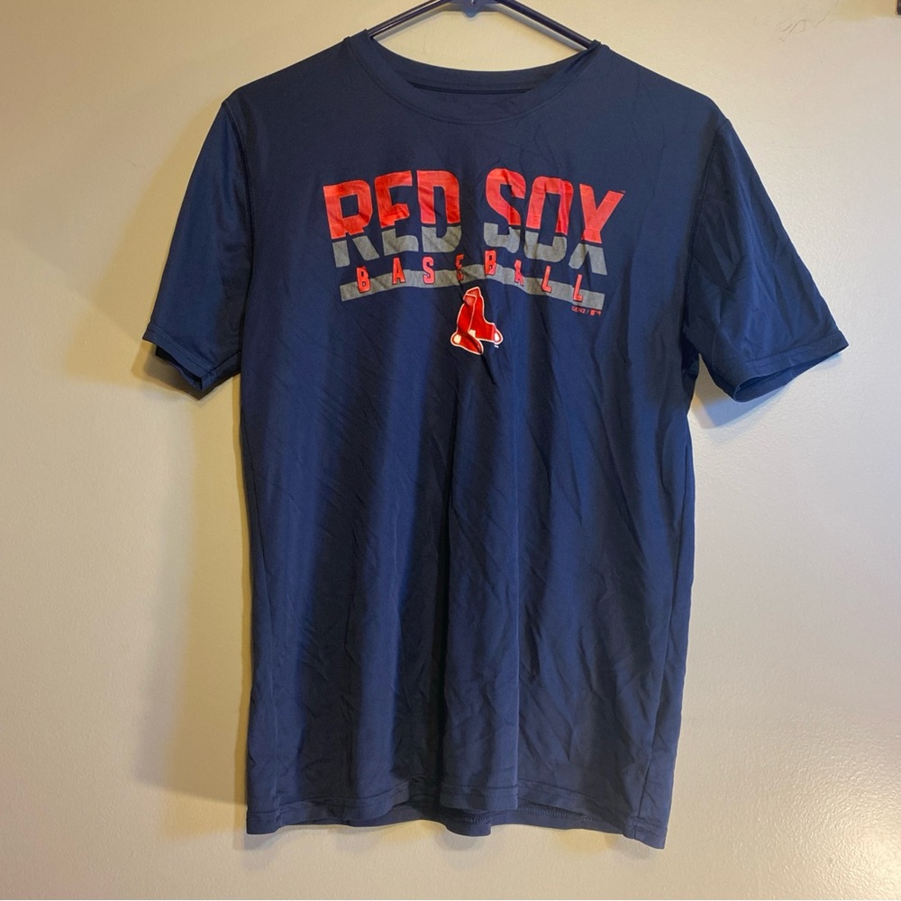 MLB Boston Redsox Women’s Large‎ (14-16) Navy Short Sleeve Graphic Tee